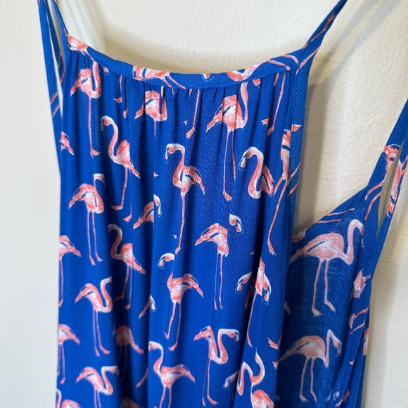 M&S Collection | Novelty Flamingo Pattern Beach Swim Coverup Summer Midi Dress - Picture 9 of 16